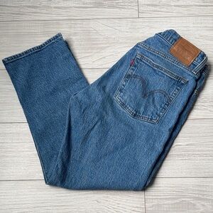 Wedgie Straight Blue Denim Jeans